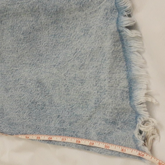 Free People We The Free Izzy Flare Raw Distressed Hem Jeans, Blue Trance, Sz 32 - Picture 13 of 16